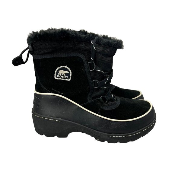 Sorel Other - Sorel Girl's Black Torino NY2636-010 Lace Up Ankle Winter Snow Boots Size US 5